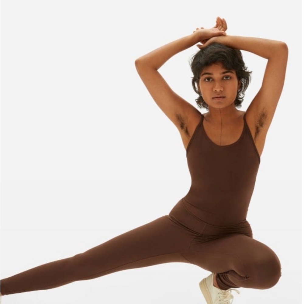 Everlane Chocolate Brown Bodysuit xxs